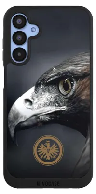 Produktbild von NIVOCASE Handyhülle für Samsung Galaxy A15 5G  Hülle NIVOpure Case Schwarz Adler Eintracht Frankfurt Offizielles Lizenzprodukt
