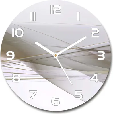 Immagine prodotto di Orologio da parete in vetro 30 cm, quadro in vetro, orologio in vetro temperato - lancette bianche - Abstraction
