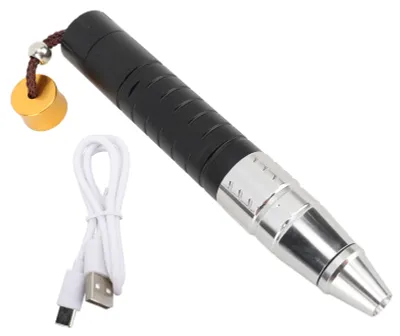 Immagine prodotto di Lampade di identificazione per gemme con interruttore a fine corsa, connettore USB di tipo C, luce gialla UV bianca, torcia LED 3-in-1 da 365 nm per gemme e giade