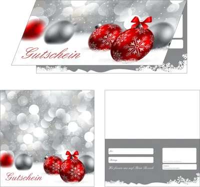 Produktbild von 200 Geschenkgutscheine (Weihnachten-800) - Premium Geschenkgutscheine rote Gutscheine für die Weihnachtszeit vielseitige einsetzbar, 4-seitig als Klappkarten, ein super Produkt für Ihre Kunden Gutscheine Gutscheinkarten