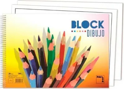 Productafbeelding van Pacsa tekenblok, 20 vel, 33 x 23 cm, zonder rand