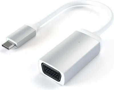 Image de Satechi ST-TCVGAS Adaptateur de câble vidéo USB Type-C VGA (D-Sub) Argent (ST-TCVGAS)