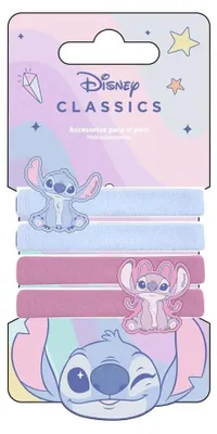 Zdjęcie produktu dla Zestaw 4 gumek do włosów Lilo i Stich dla dzieci