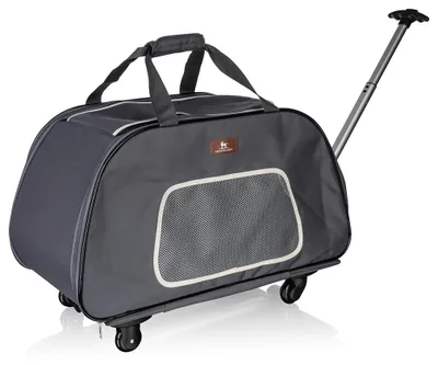 Klappbare Hundetrolley M-L, 68x36x46 cm, zusammenrollbar mit Griff
