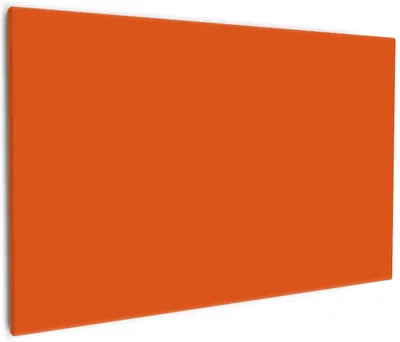 Produktbild von Wallario Premium Leinwandbild Orange in Größe 60 x 90 cm