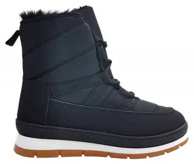 Immagine prodotto di Stivali da donna Kappa, foderati, ideali per l'inverno, colore nero, adatti al tempo libero