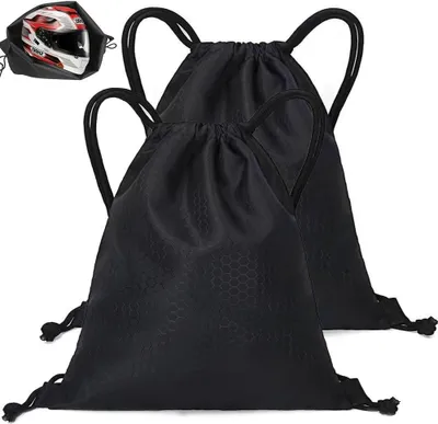 Productafbeelding van Helmtassen - Helm opbergzak - Sport en Reizen - Waterdicht Oxford Materiaal - 50 x 50 cm - Zwart