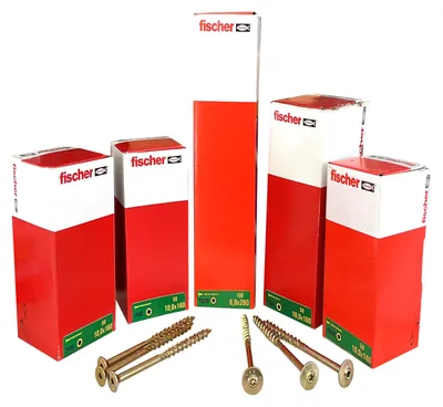 Produktbild von Fischer Power-Fast Holzbauschrauben, Größe:8.0x300 TX40 SK 50 Stk, Schraubenkopf:Senkkopf