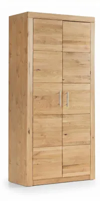 Produktbild von Büroschrank Wildeiche teilmassiv Aktenschrank 90x42x190 #2516