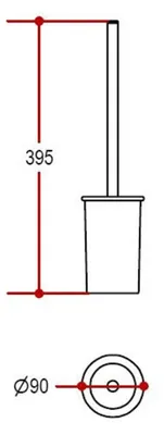 Produktbild von Lineabeta Picola Bürstengarnitur aus Glas sandbestrahlt, 55062.81