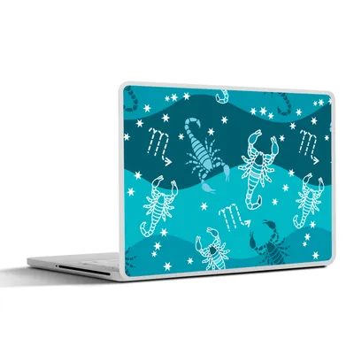 Produktbild von MuchoWow® Laptop Aufkleber Sticker Cover Skorpion - Tierkreiszeichen - Muster 32.5x23.5 cm - Sticker für Laptop - Selbstklebend