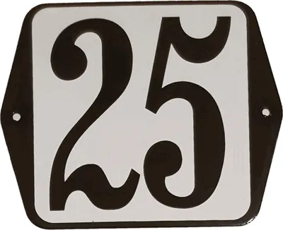 Produktbild von Hausnummer Standardnummer 25 – Warentuin-Mix