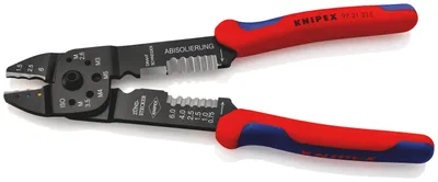 Image de Pince à sertir laquée noire 0,5 à 6mm² - KNIPEX - 97 21 215