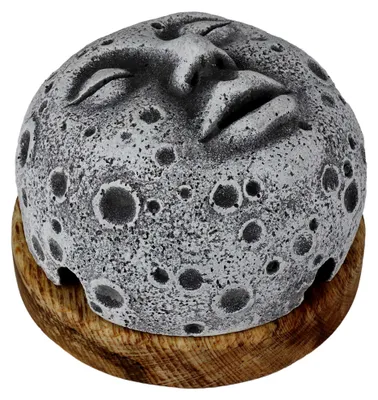 Produktbild von Räucherkegelhalter Mond Gesicht Weihrauchhalter Deko Figur