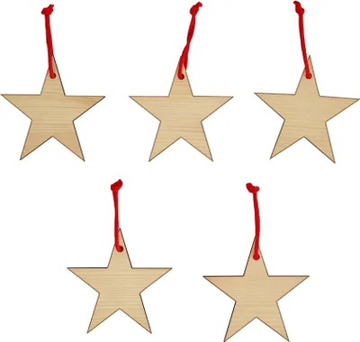Immagine prodotto di Decorazioni per albero di Natale in legno set di 5 pezzi V-40.10-015