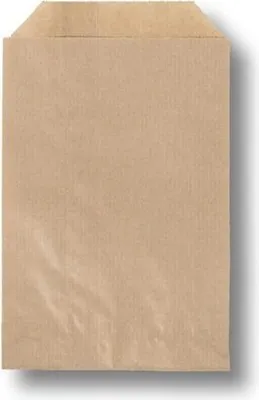 Produktbild von 2000x Papierbeutel braun unbedruckt 160 x 230 + 20 mm 40 g/m² aus 100% Zellulose