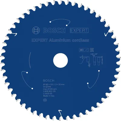 Immagine prodotto di Lama circolare EXPERT in alluminio, 165x20 mm, Z54