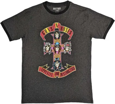 Produktbild von Guns N Roses - "Appetite For Destruction" T-Shirt für Herren/Damen Uni RO9164 (M) (Anthrazit)