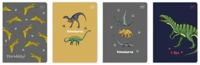 Image de Cahier A5/32K à trois lignes, couleur Dinozaurus (10 pièces) - INTERDRUK
