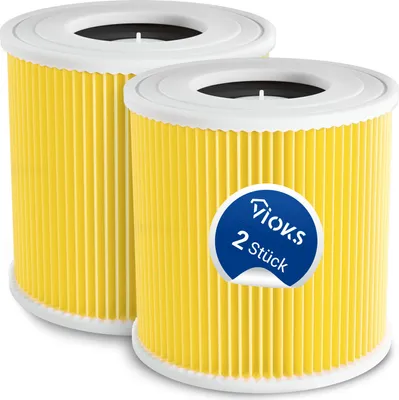 Produktbild von Flachfaltenfilter 2x wie Kärcher 6.414-552.0 Lamellenfilter für Mehrzwecksauger