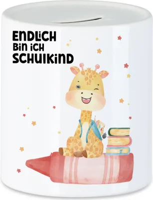 Produktbild von Endlich bin ich Schulkind Spardose Einschulungs-Geschenk Schulanfang Erstklässler