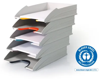 Produktbild von DURABLE Briefablageschalen VARICOLOR® A4, 770427 mehrfarbig