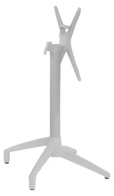 Image de Pied de table en Aluminium et Polypropylène Blanc pour Exterieur