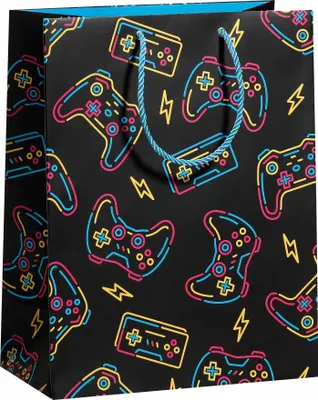 Produktbild von Geschenktüte "Gaming" | B26x T13,5 x H33,5cm