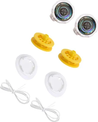 Produktbild von INF Automatisches Drehverschluss Schnürsystem 4-teilig für Sneaker und Freizeitschuhe ABS Polyester Weiß