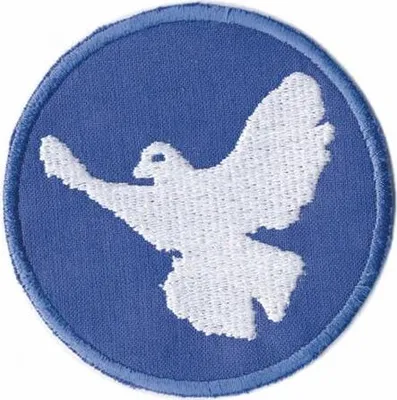 Produktbild von AUFNÄHER Patch - Friedentaube - 03293 - Gr. ca. 8 cm