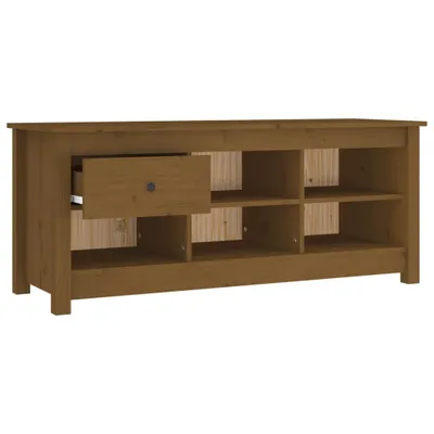 Obrázek produktu pro vidaXL Botník medově hnědý 110x38x45,5 cm borovicový masiv