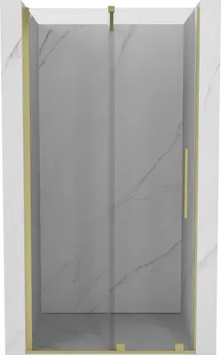 Image de Mexen Velar porte de douche coulissante 110 cm, transparent, or brossé - 871-110-000-01-55