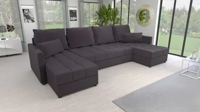 Obrázek produktu pro Rozkládací sedací souprava do U KLAVERA 2 - tmavě šedá 2