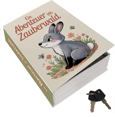 Produktbild von Abenteuer im Zauberwald Booksafe L mit Waldtiere für Märchen-Fans