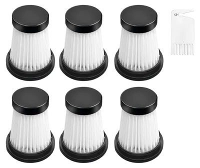 Productafbeelding van 6 stuks vervangende cartridges voor draadloze stofzuiger met HEPA-filter