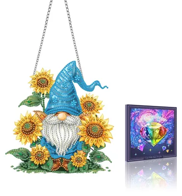 Diamond Painting Hänger-Set, Sonnenblume, 20x20 cm, DIY
