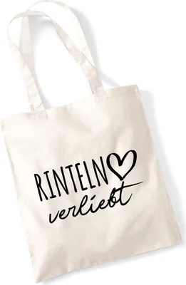 Produktbild von Huuraa Jutebeutel Rinteln verliebt 10 Liter Natural Baumwolle Tasche Geschenkidee