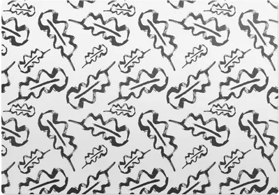 Produktbild von Blätter in abstrakter Form – Bodenschutzmatte – Stuhlunterlage 100x70 cm – Rutschfest – Hartbodenmatte