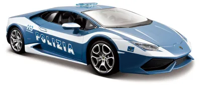 Produktbild von Polizeiauto – Lamborghini Huracán – Modell im Maßstab 1:24 – Mit Türen und Kofferraum