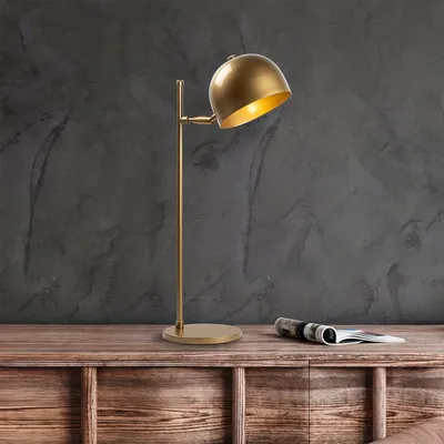 Produktbild von Opviq, Alfa - 13006-US, Schreibtischlampe, METALLKÖRPER, Gold, 58 x 20 x 18 cm