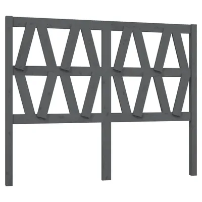 Produktbild von vidaXL Kopfteil Grau 146x4x100 cm Massivholz Kiefer