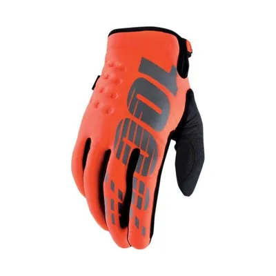 Obrázok produktu pre 100% rukavice Brisker Orange S