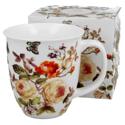 Produktbild von DUO FLORAL Becher 650 ml ZAHRA New Bone China Porzellan
