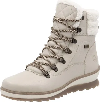 Produktbild von Remonte Schnürstiefel - Hellbeige / Edelweiß Glattleder : 37 : Normal Größe: 37 Weite: Normal