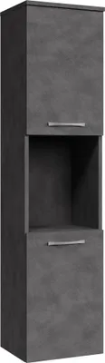 Image de Armoire de rangement de Montreal Hauteur 131 cm - Matera - Meuble de rangement haut placard armoire colonne