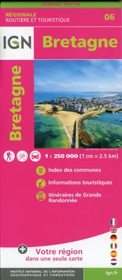 Produktbild von Bretagne 1:250 000