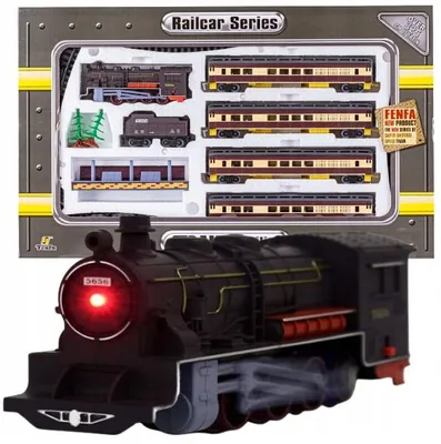 Produktbild von Fenfa Elektrische Eisenbahn Lokomotive mit Waggons Spielzeug