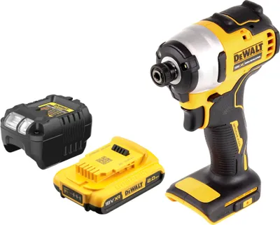 Produktbild von DeWalt DCF 809 D1 Akku Schlagschrauber 18 V 190 Nm 1/4" Brushless + 1x Akku 2,0 Ah + Ladegerät