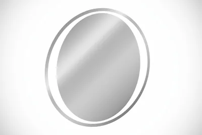 Obrázek produktu pro Koupelnové zrcadlo s LED osvětlením, kulaté, bez rámu, 60x60 cm, moderní design