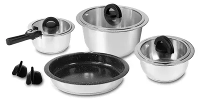 Obrázek produktu pro COOKVISION Mega Nesto sada hrnců 14 kusů černá
